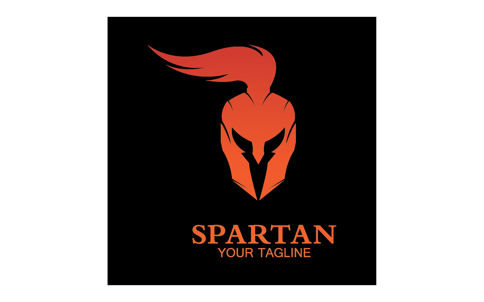 Spartan helmet gladiator icon logo vector v21
