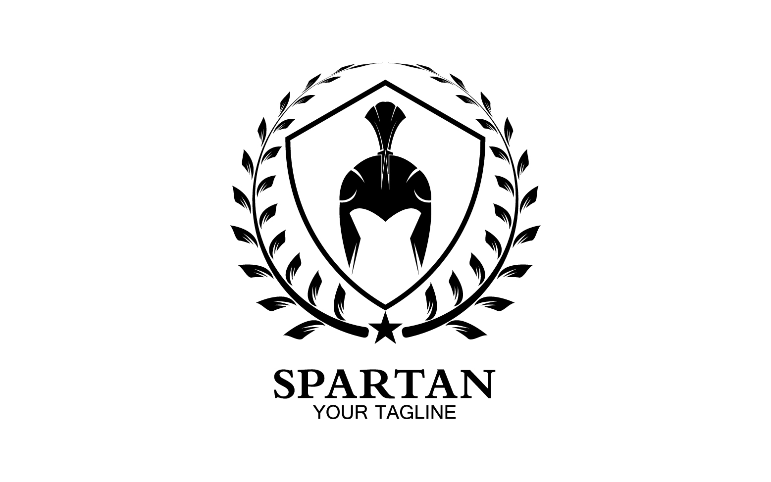 Spartan helmet gladiator icon logo vector v53