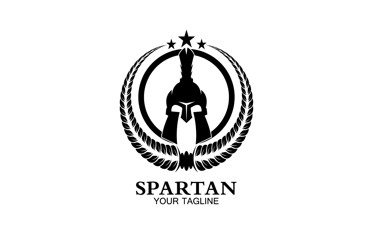Spartan helmet gladiator icon logo vector v52