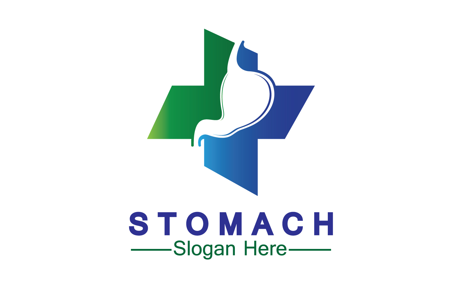 Health stomach icon logo vector template logo v36