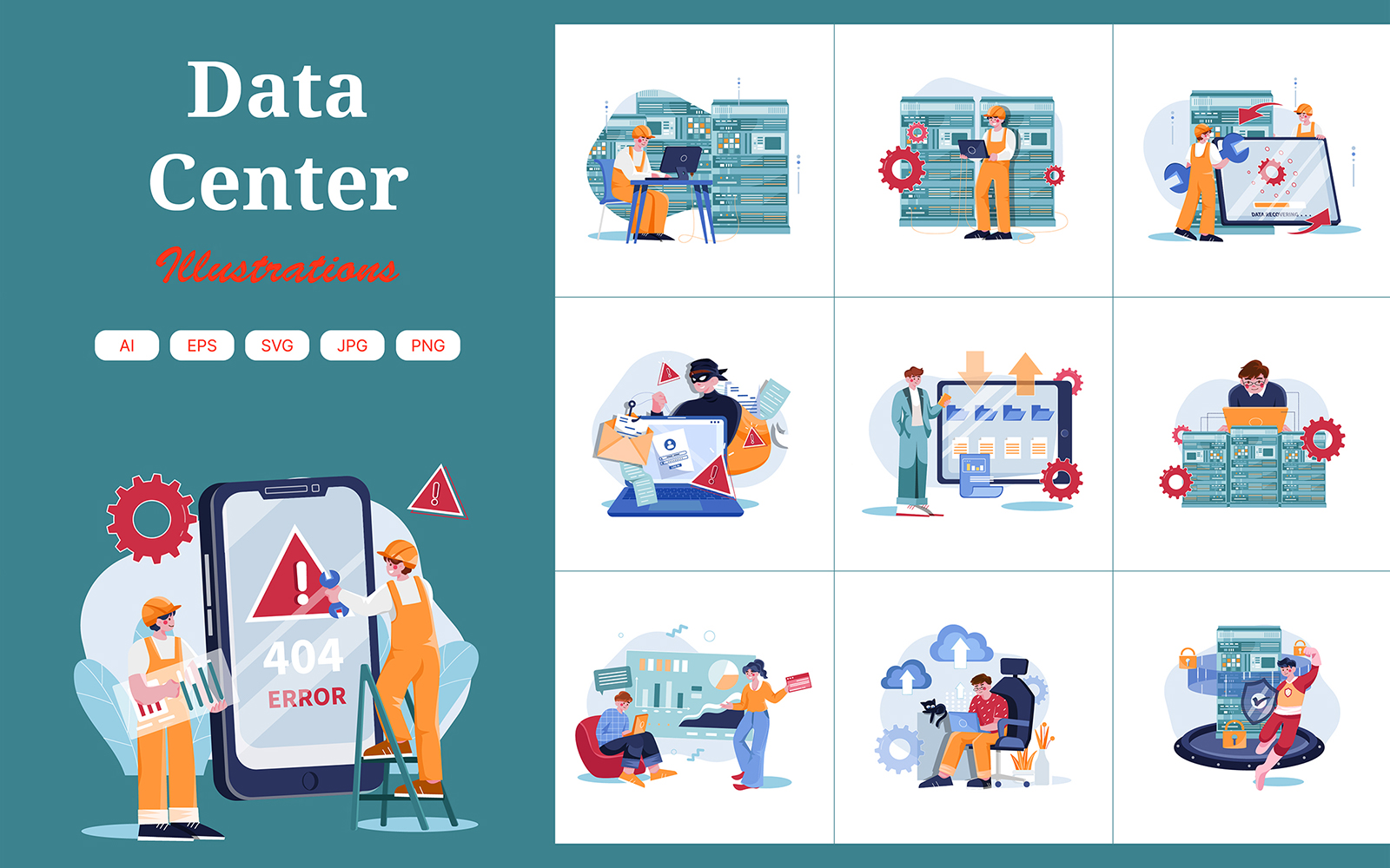 M407_Data Center Illustration Pack