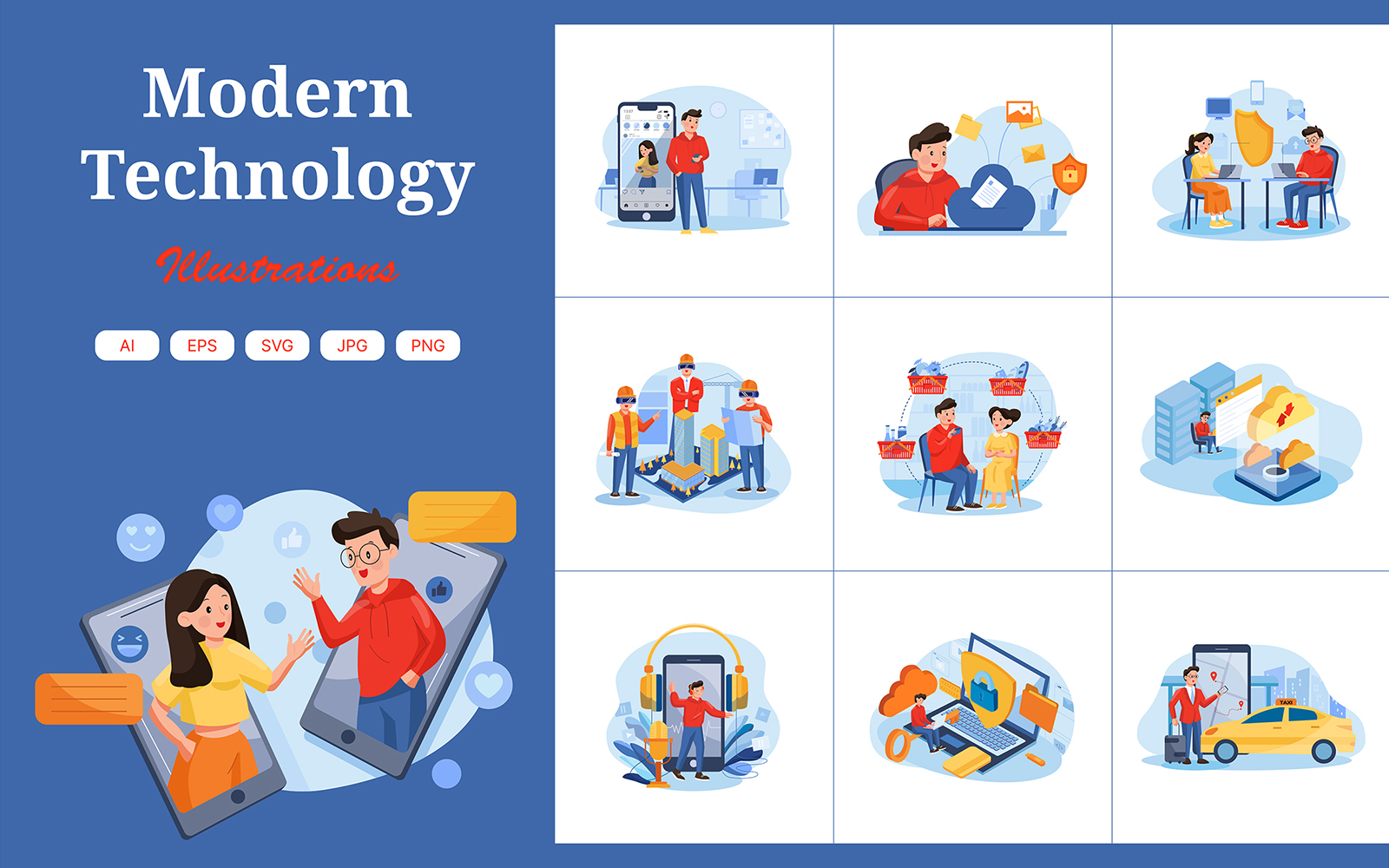 M430_ Modern Technology Illustration Pack