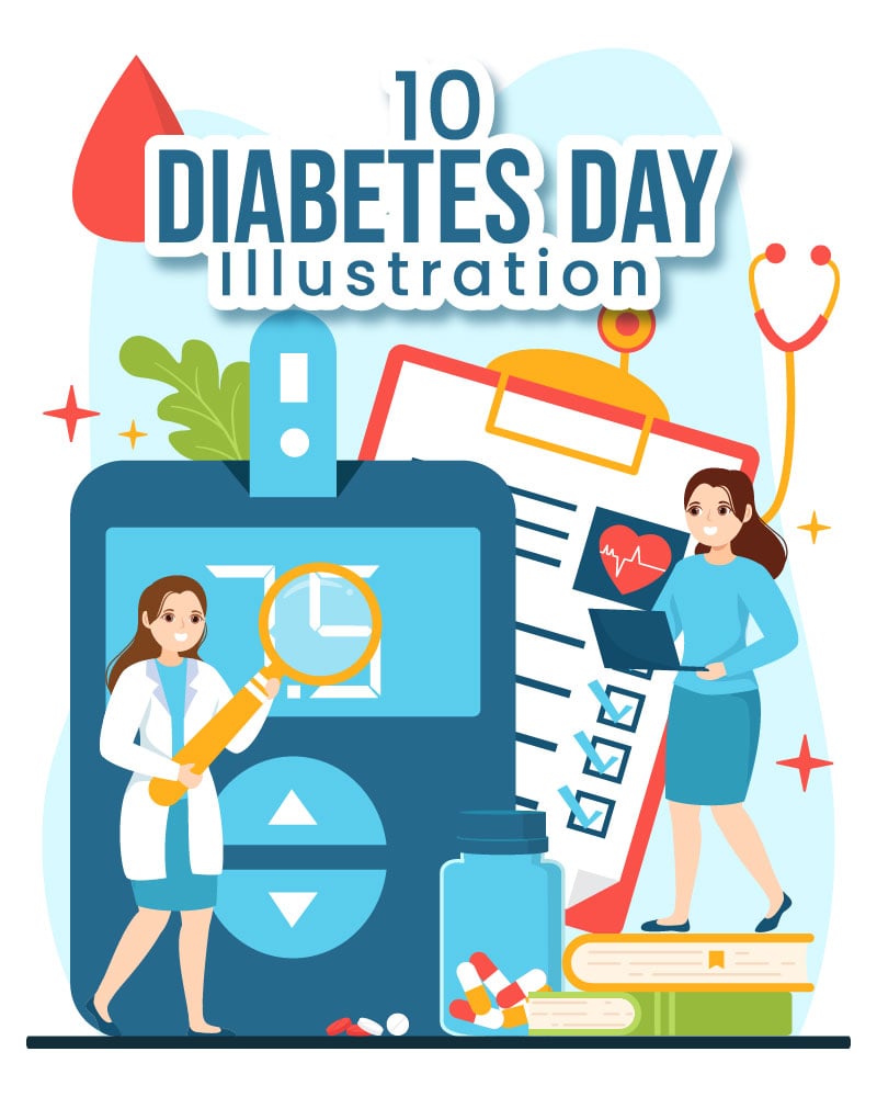 10 World Diabetes Day Illustration