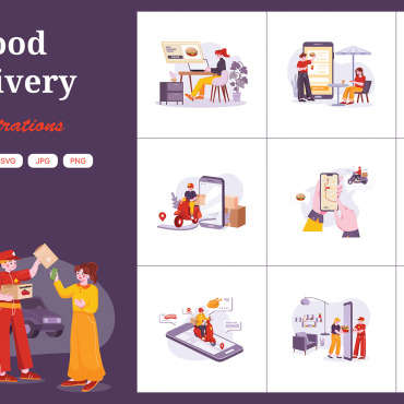 Delivery Man Illustrations Templates 357519
