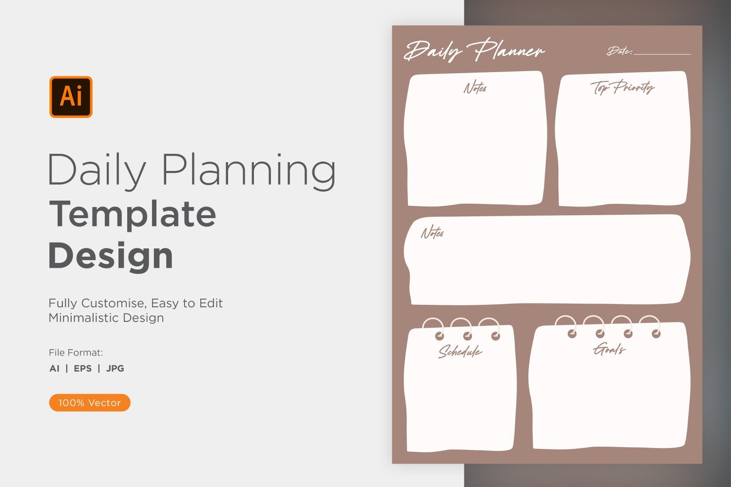 Daily Planner Sheet Design 05