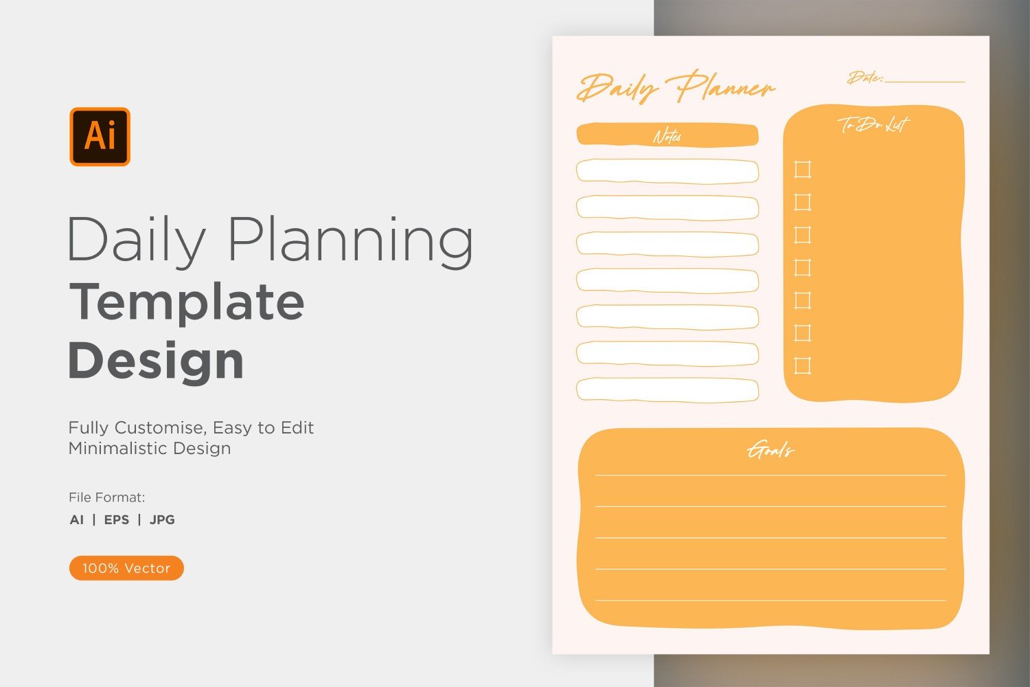 Daily Planner Sheet Design 09