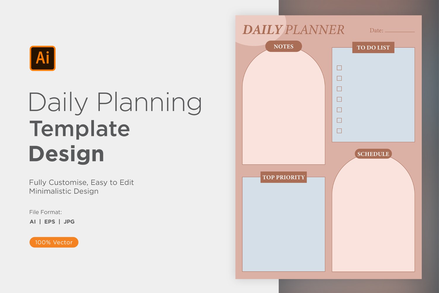 Daily Planner Sheet Design 11