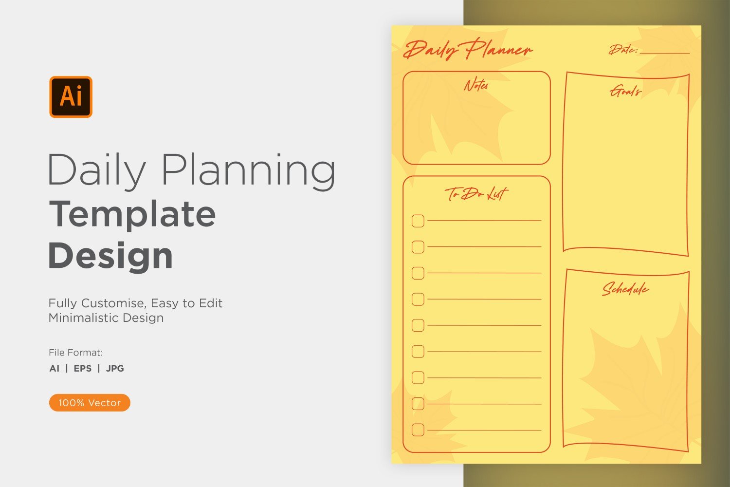 Daily Planner Sheet Design 12