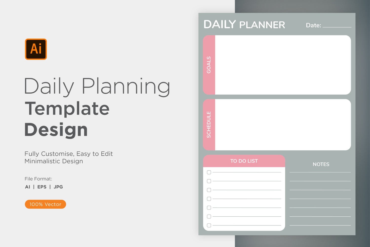 Daily Planner Sheet Design 25