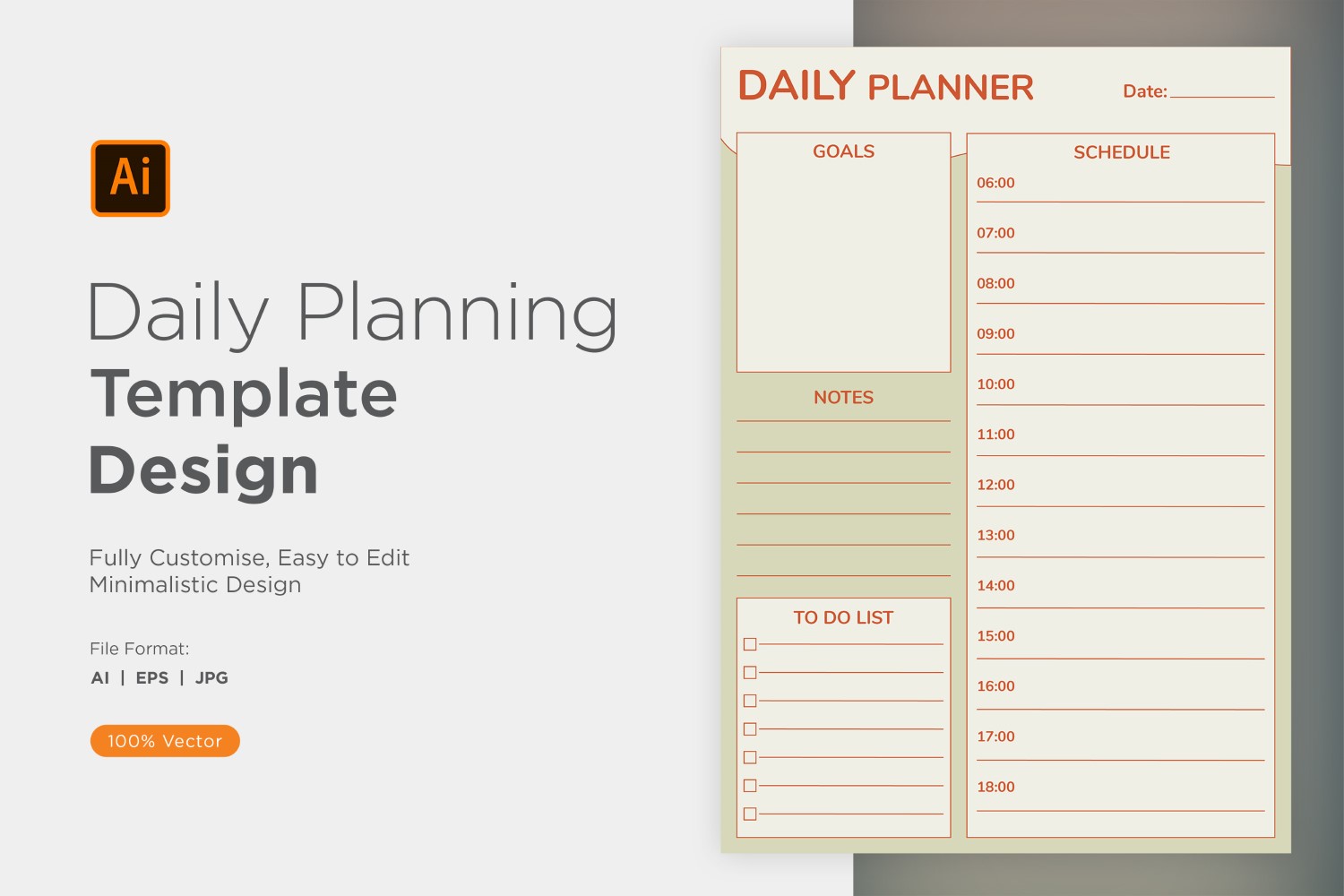 Daily Planner Sheet Design 29