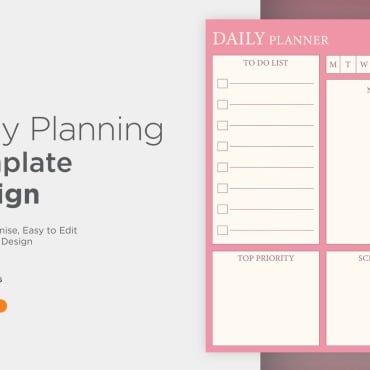 Planner Daily Vectors Templates 357555