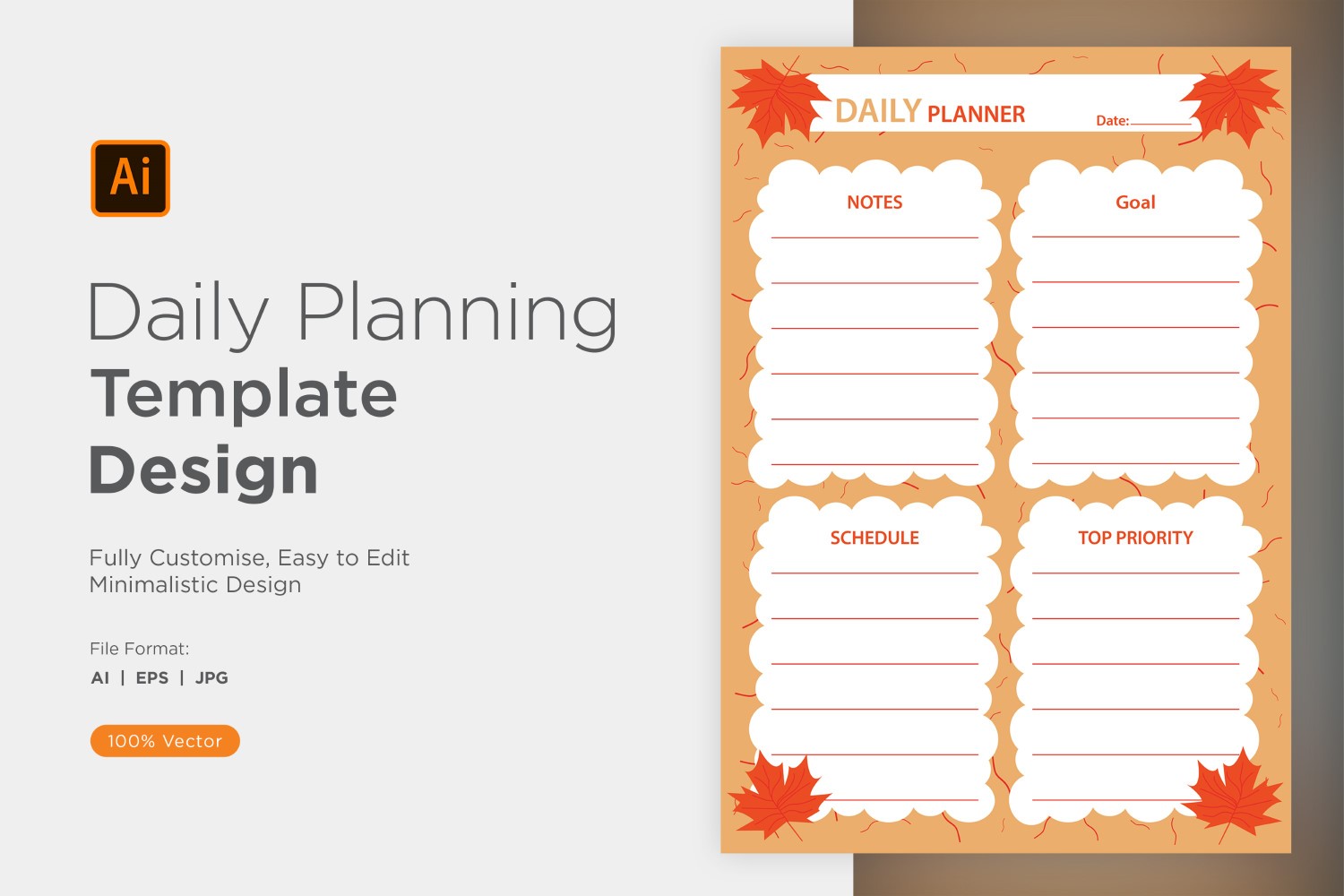 Daily Planner Sheet Design 31