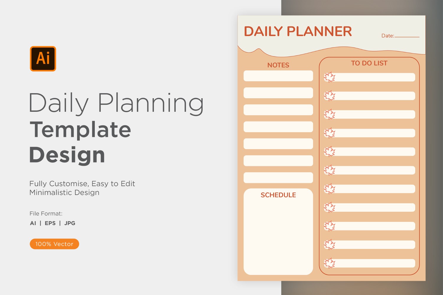 Daily Planner Sheet Design 33