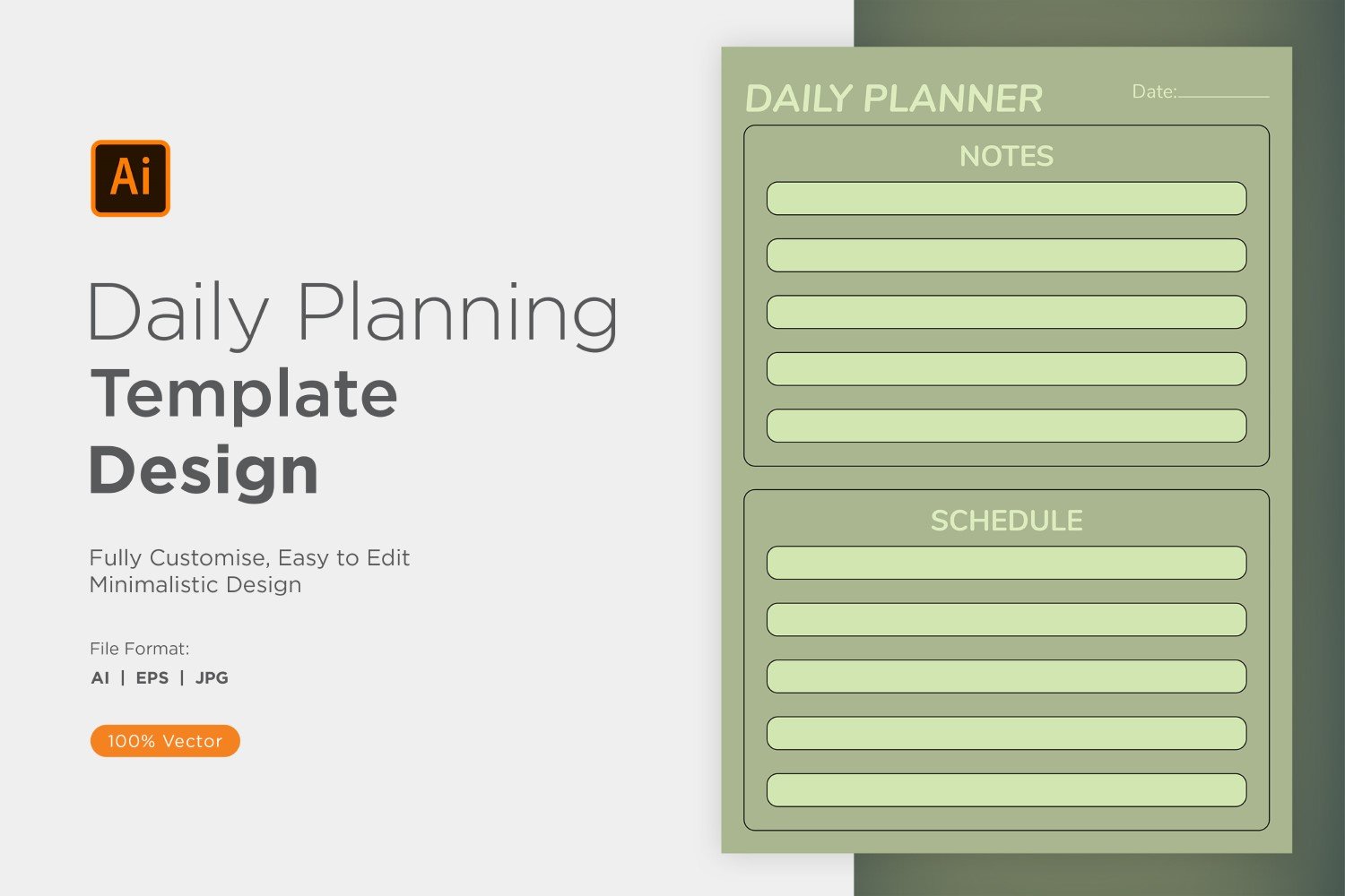 Daily Planner Sheet Design 35