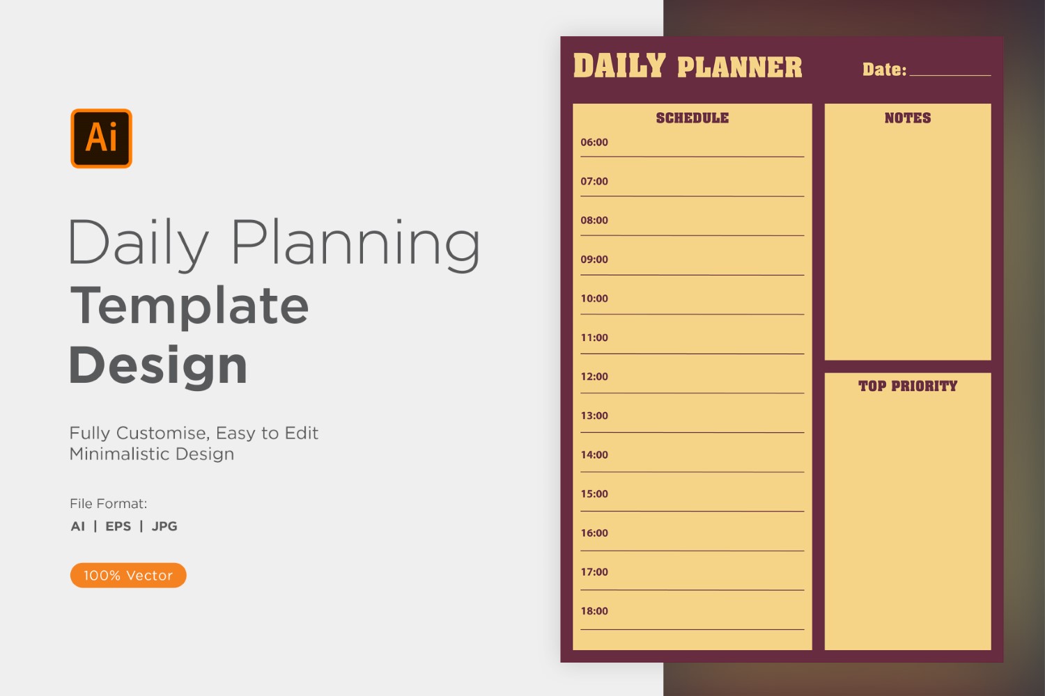 Daily Planner Sheet Design 37