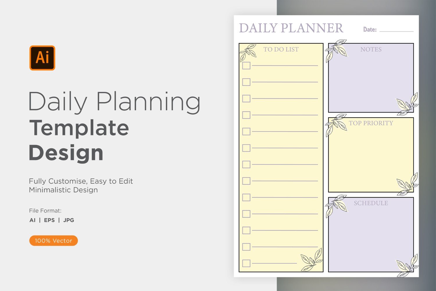 Daily Planner Sheet Design 39