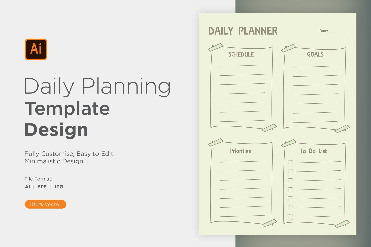 Daily Planner Sheet Design 41