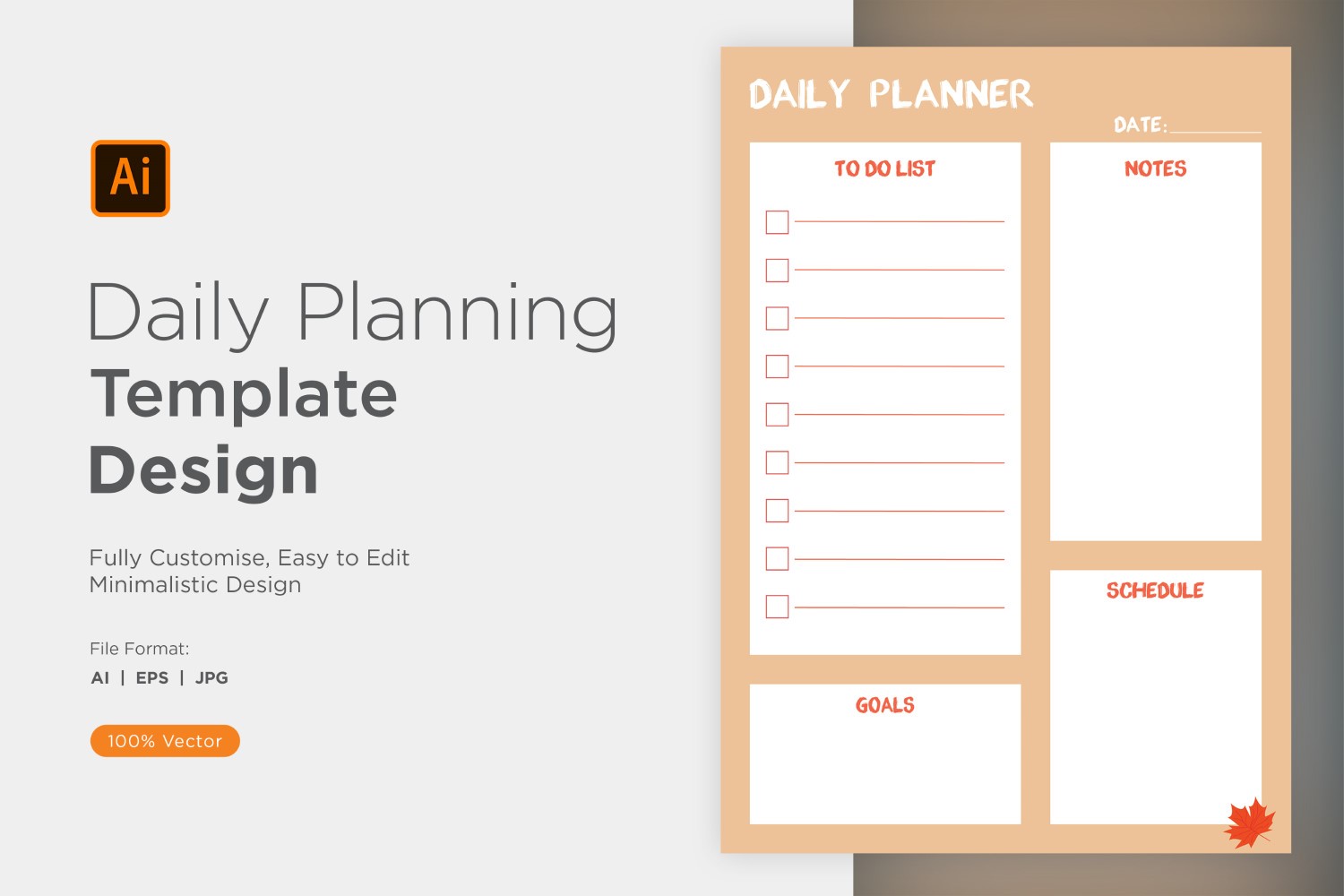 Daily Planner Sheet Design 44