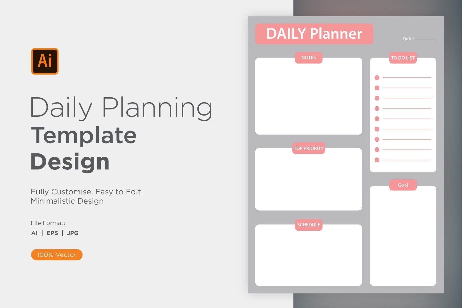 Daily Planner Sheet Design 46