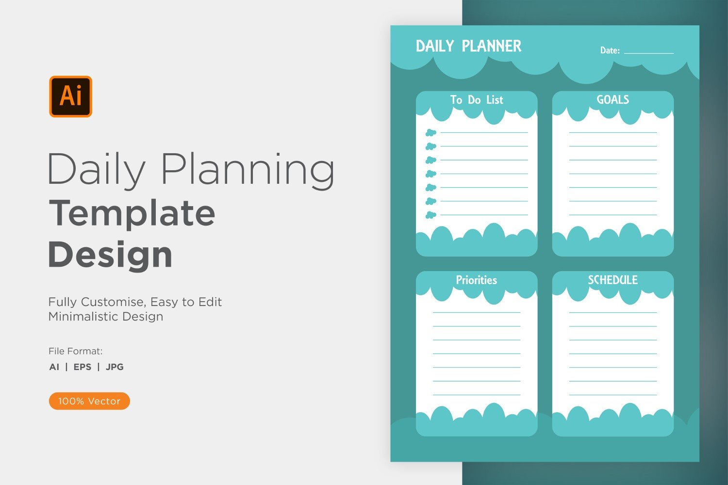 Daily Planner Sheet Design 48