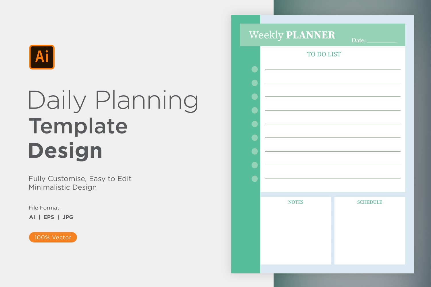 Daily Planner Sheet Design 49