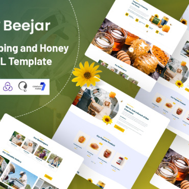 Bee Bees Responsive Website Templates 357601