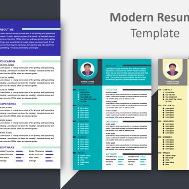 Clean Corporate Resume Templates 357627