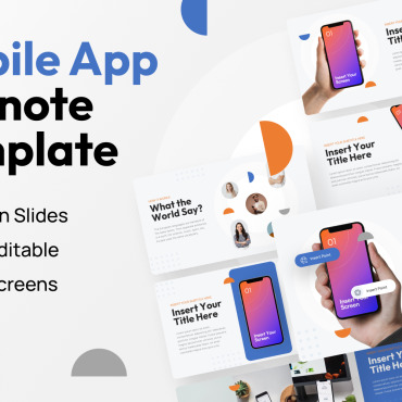 Mobile App Keynote Templates 357634