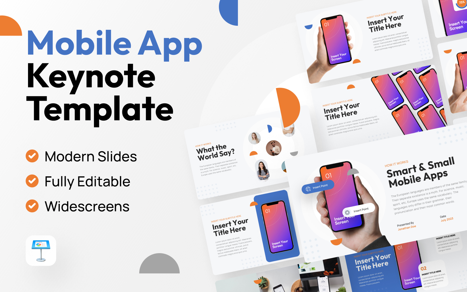 Moby - Mobile App Keynote Presentation Template