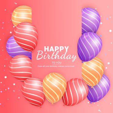 Text Birthday Illustrations Templates 357648