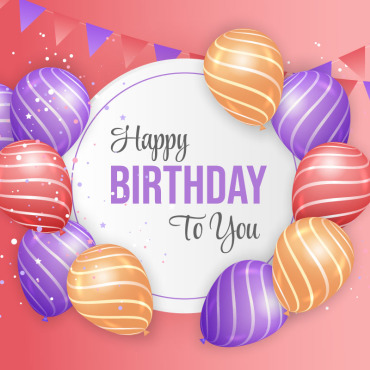 Text Birthday Illustrations Templates 357651