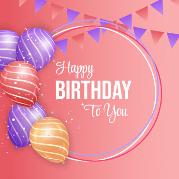 Text Birthday Illustrations Templates 357652