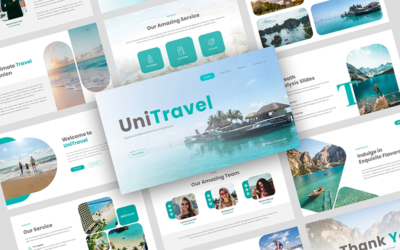 UniTravel-Travel Agency Google Slides Template