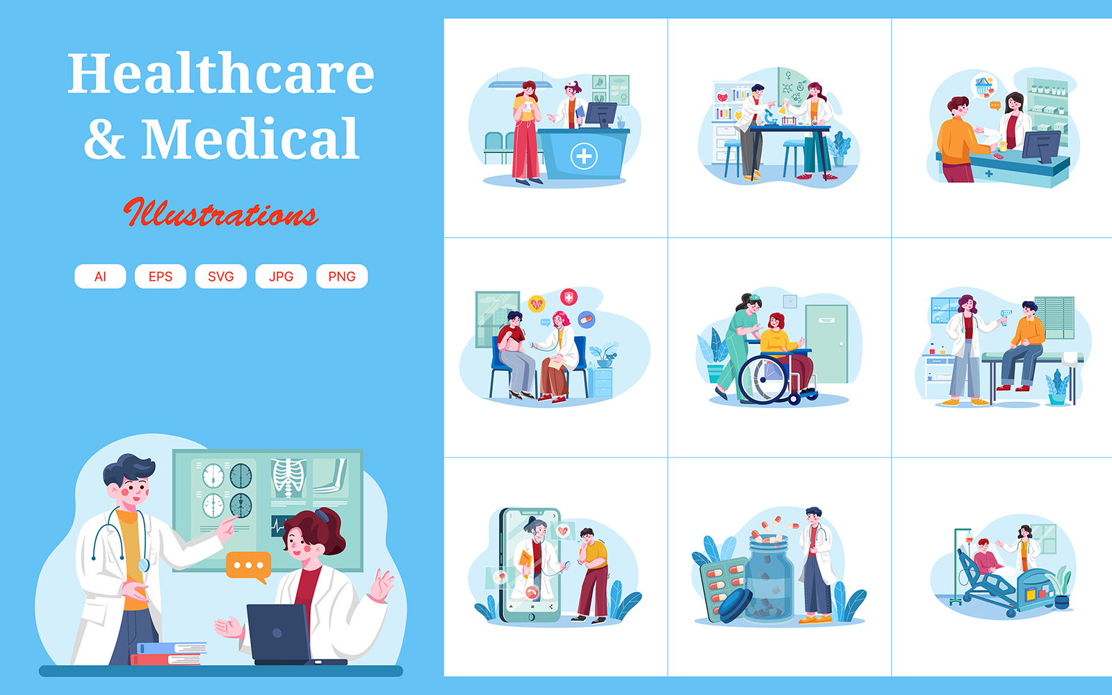 M452_ Healthcare & Medical Illustration Pack