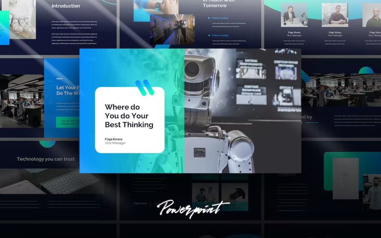 Robot - Tech Business Powerpoint Template