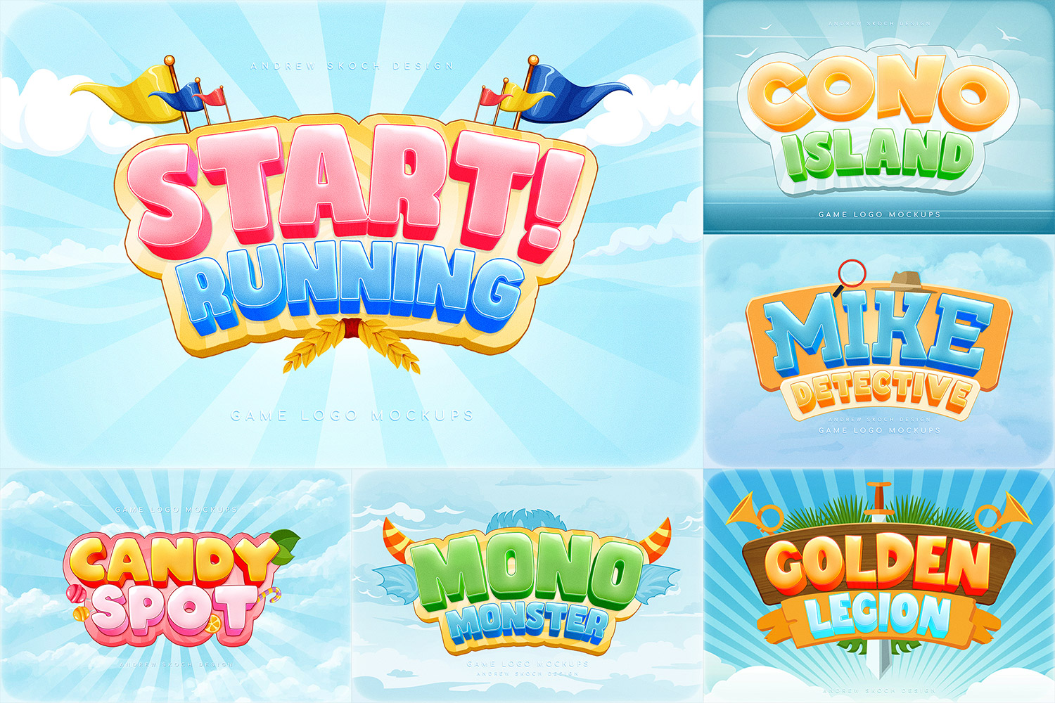 Mobile Game Logo Text Effects