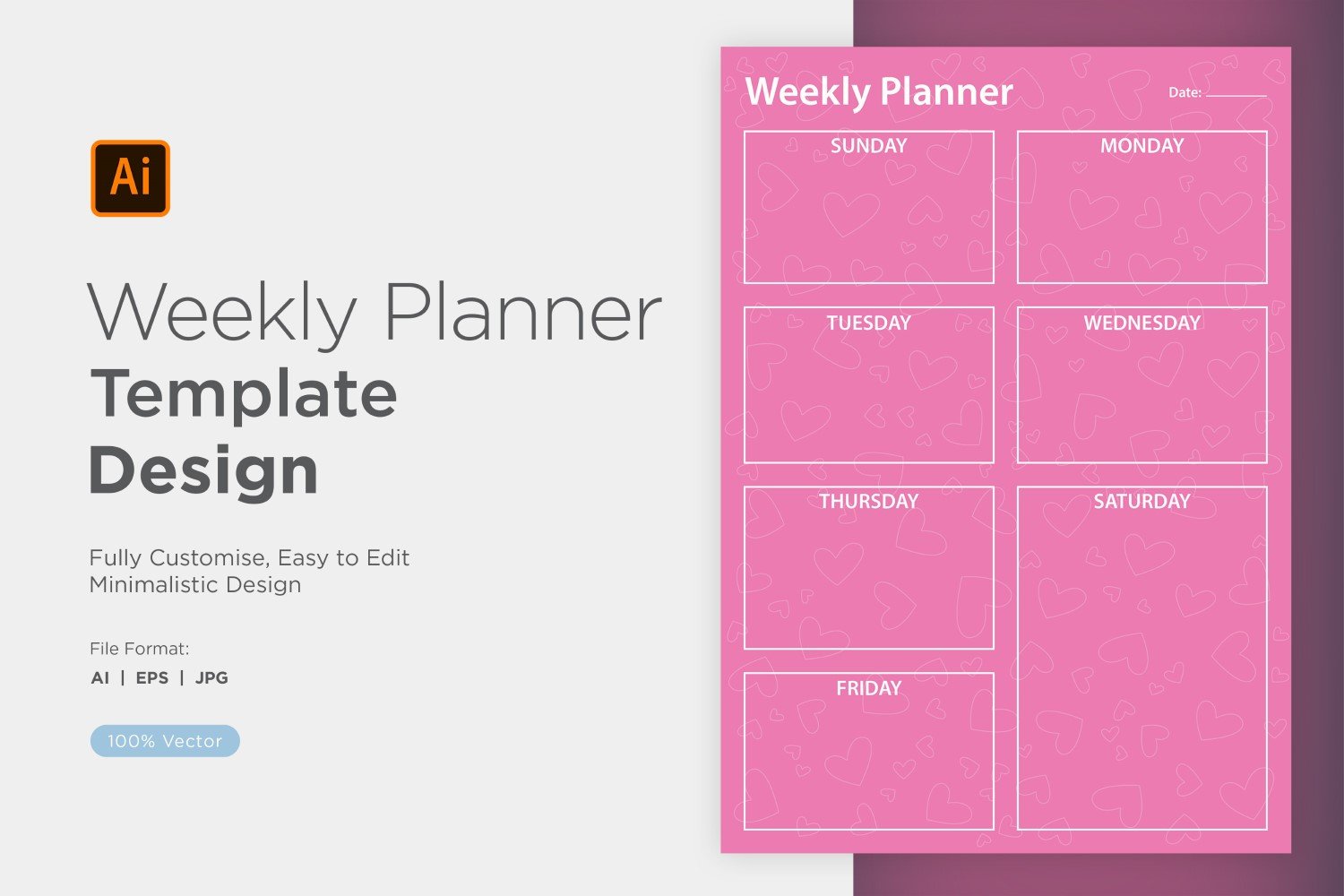 Weekly Planner Sheet Design - 11