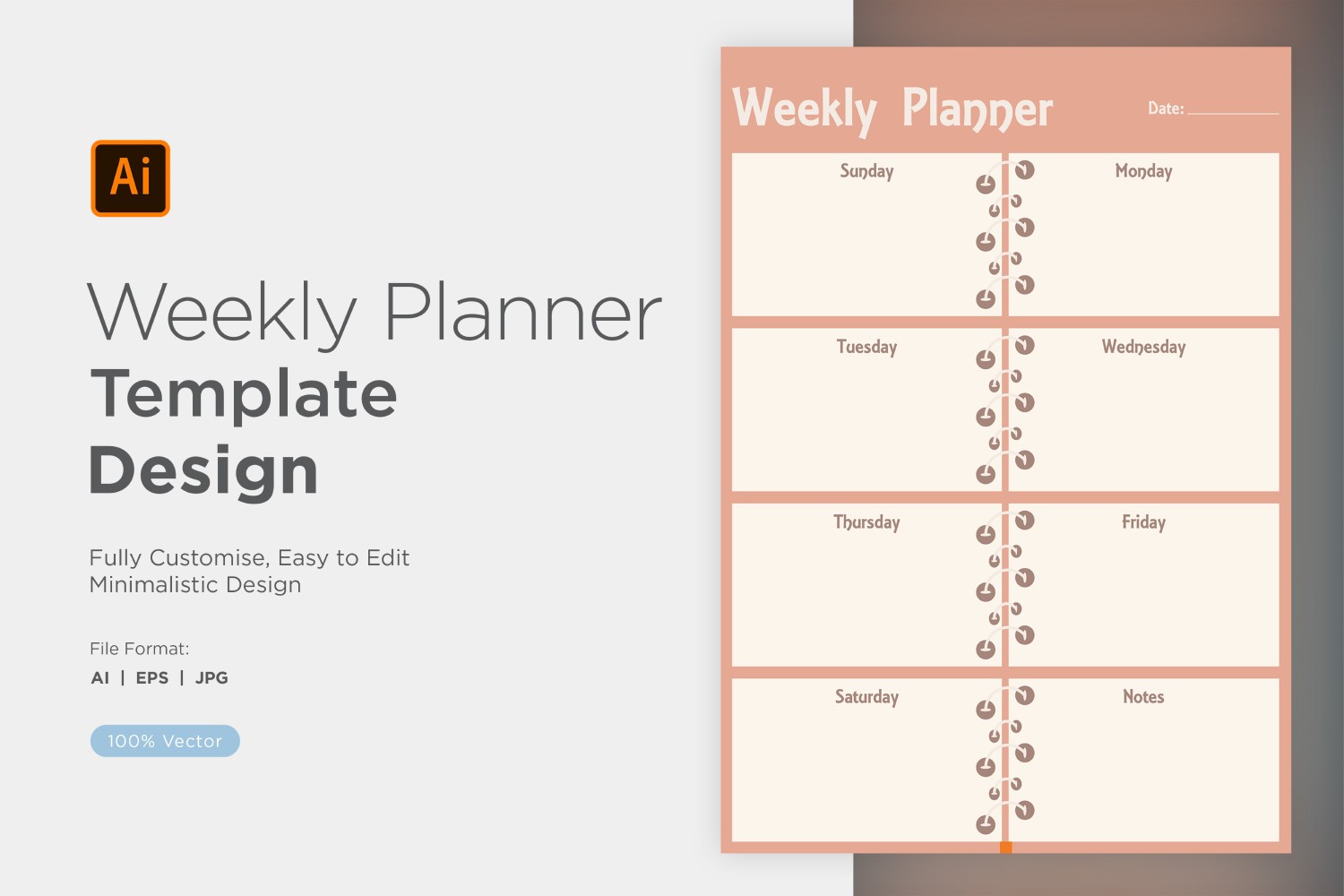 Weekly Planner Sheet Design - 15