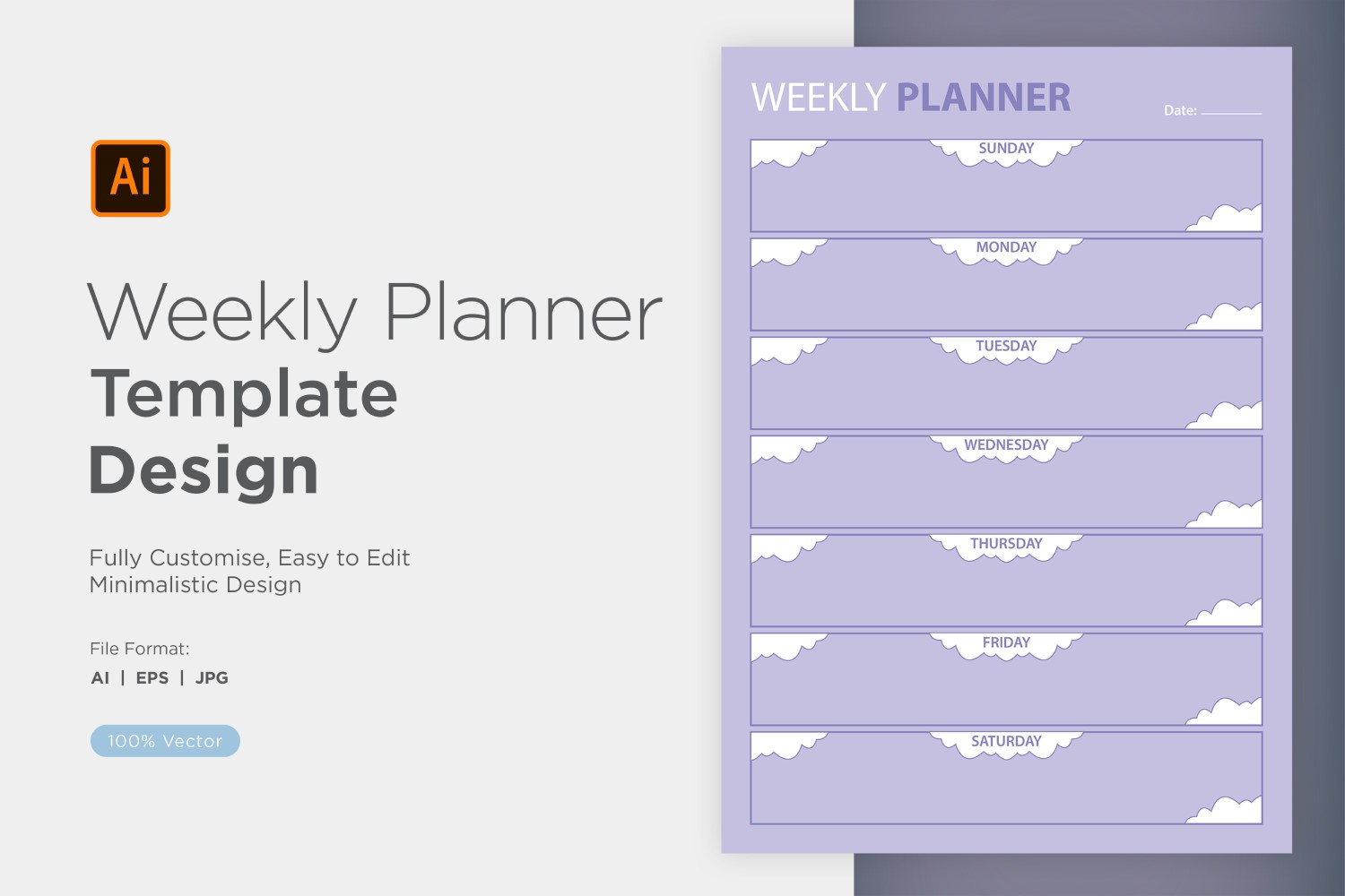 Weekly Planner Sheet Design - 16