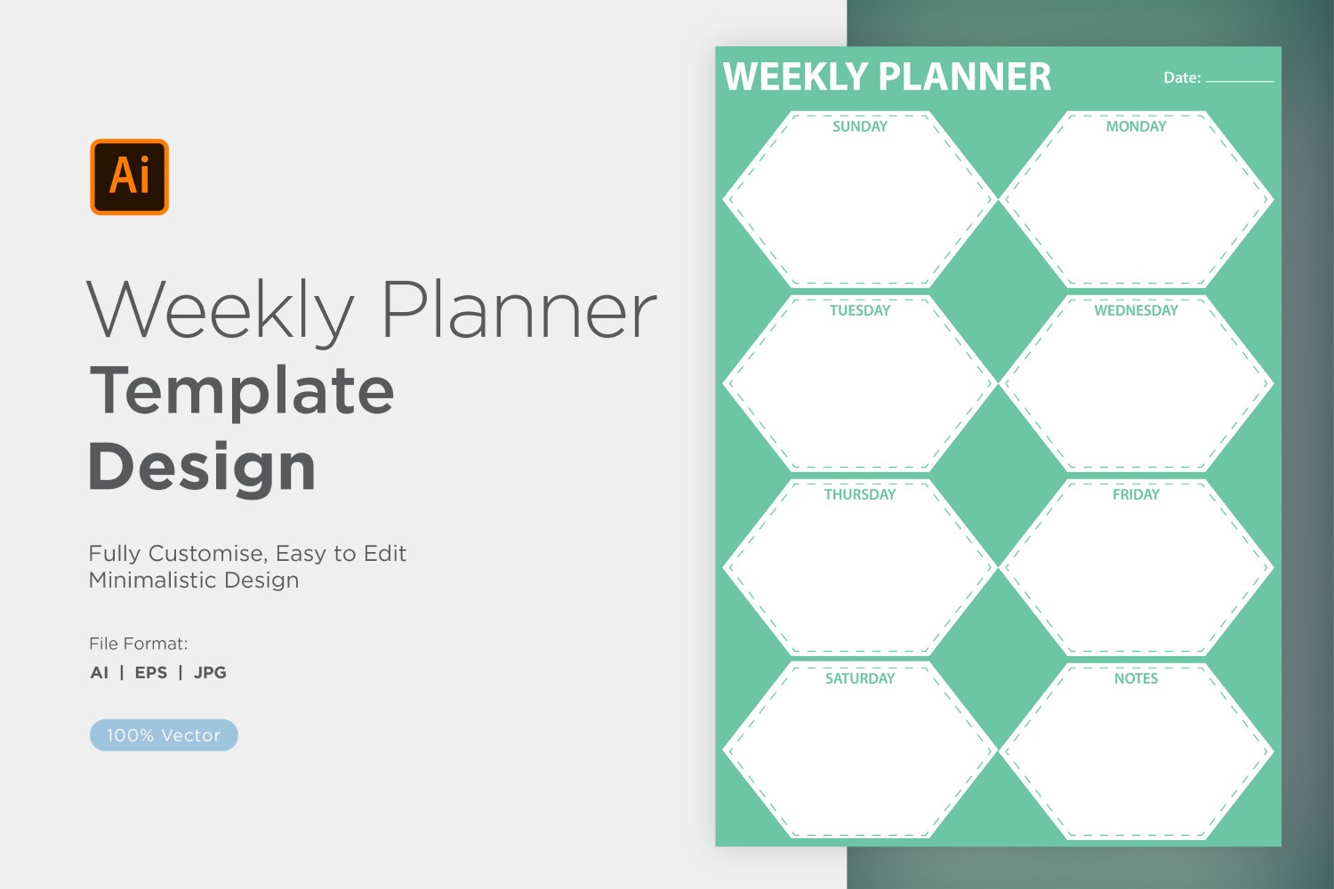 Weekly Planner Sheet Design - 19