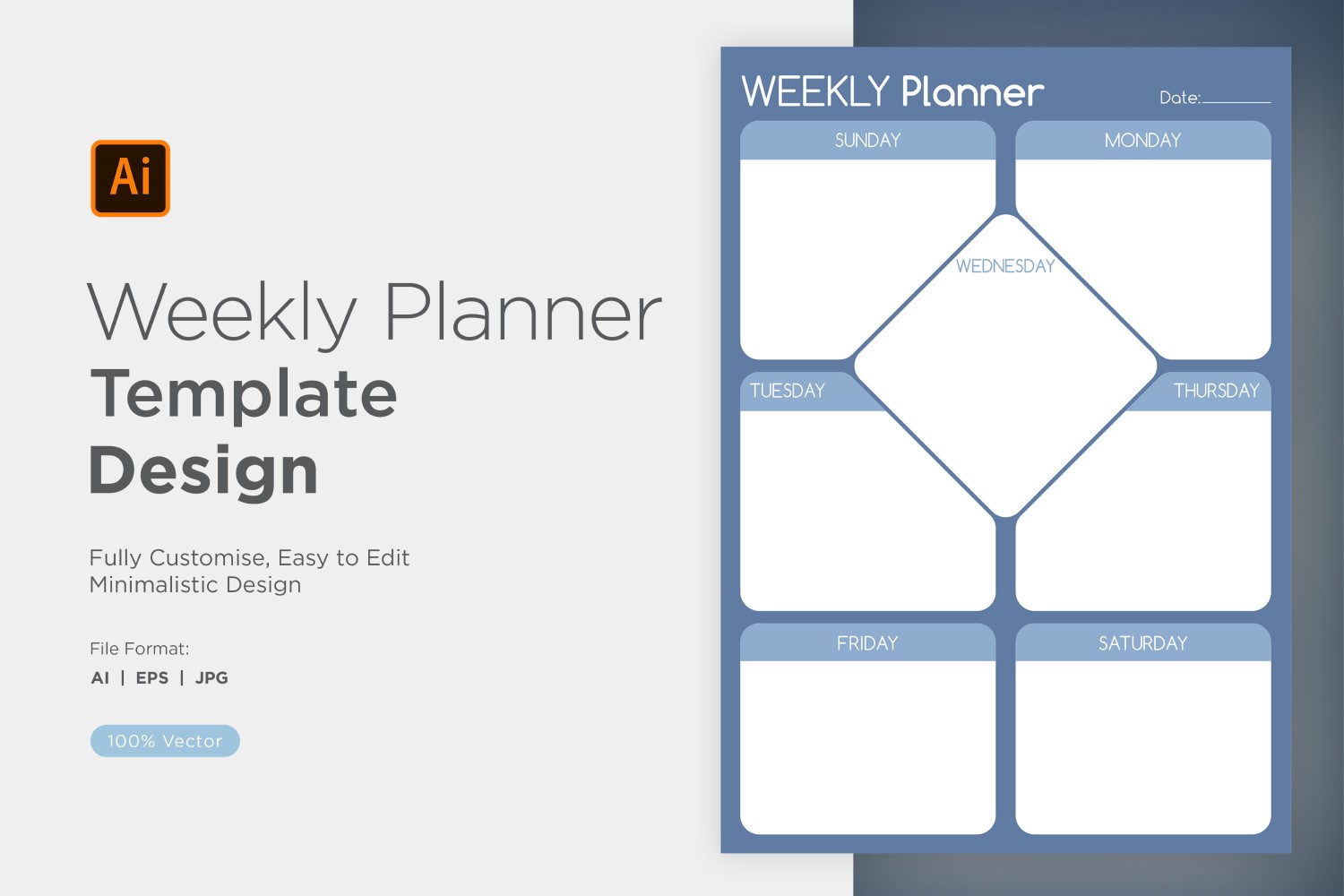 Weekly Planner Sheet Design - 20