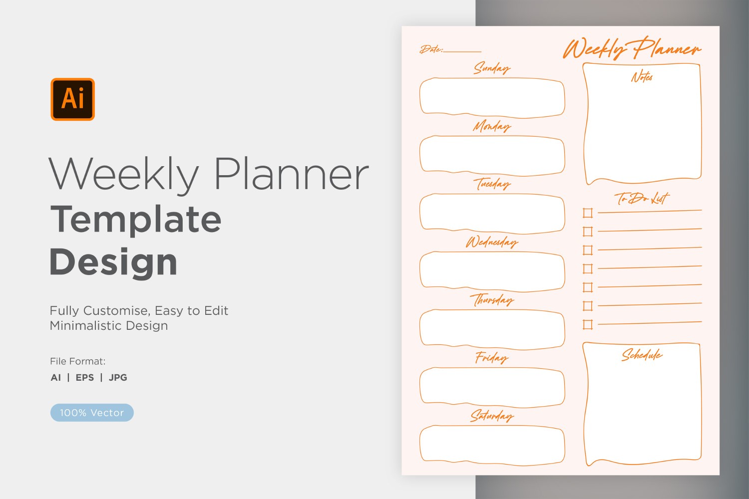 Weekly Planner Sheet Design - 28