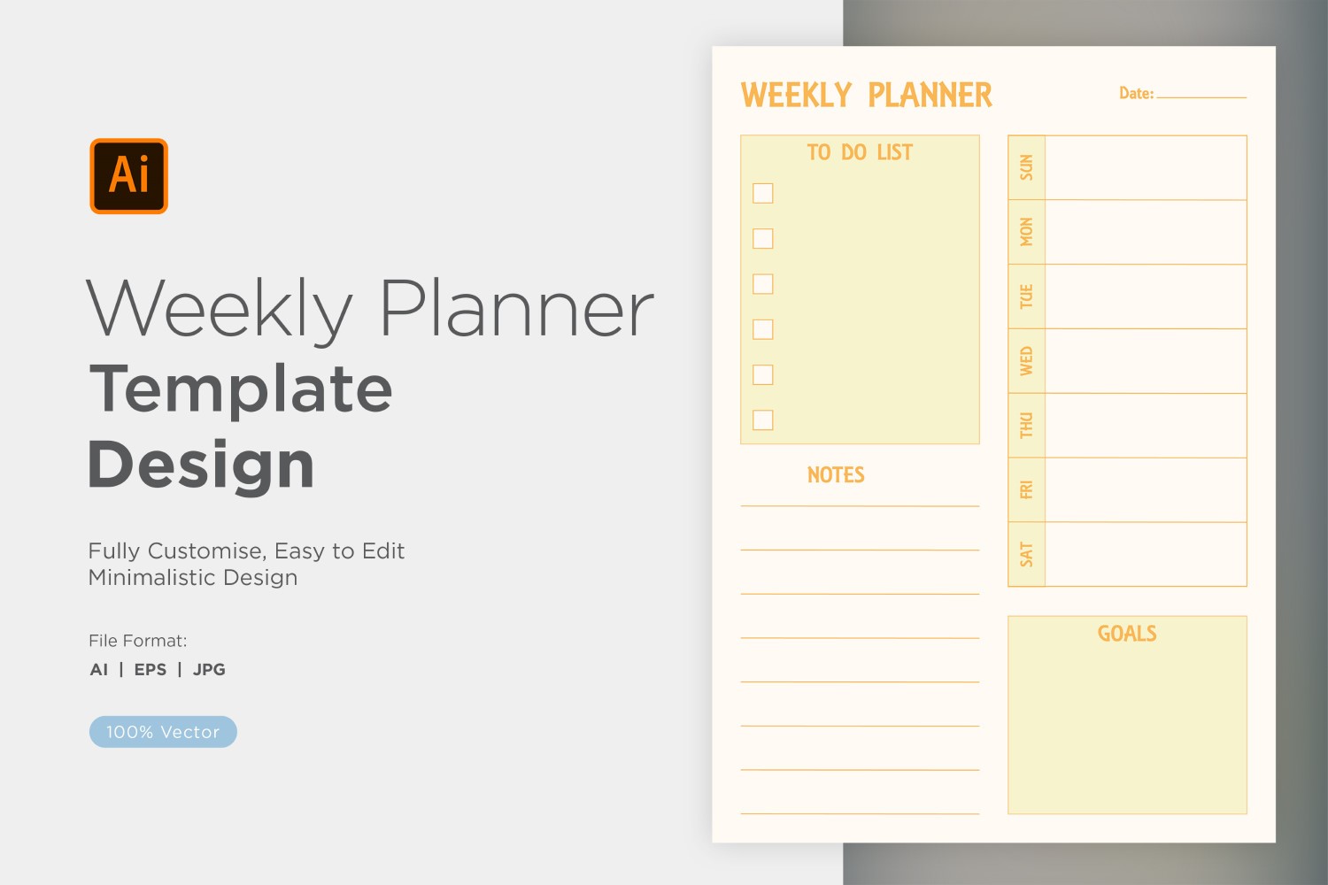 Weekly Planner Sheet Design - 29