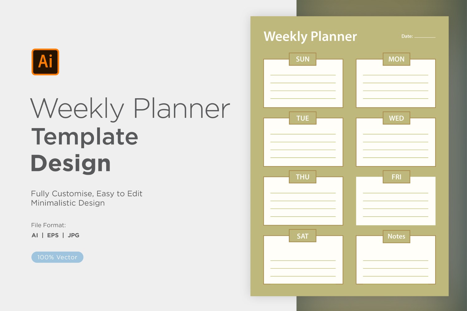 Weekly Planner Sheet Design - 32