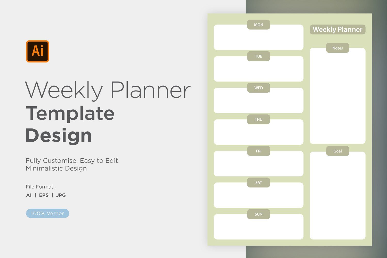 Weekly Planner Sheet Design - 45