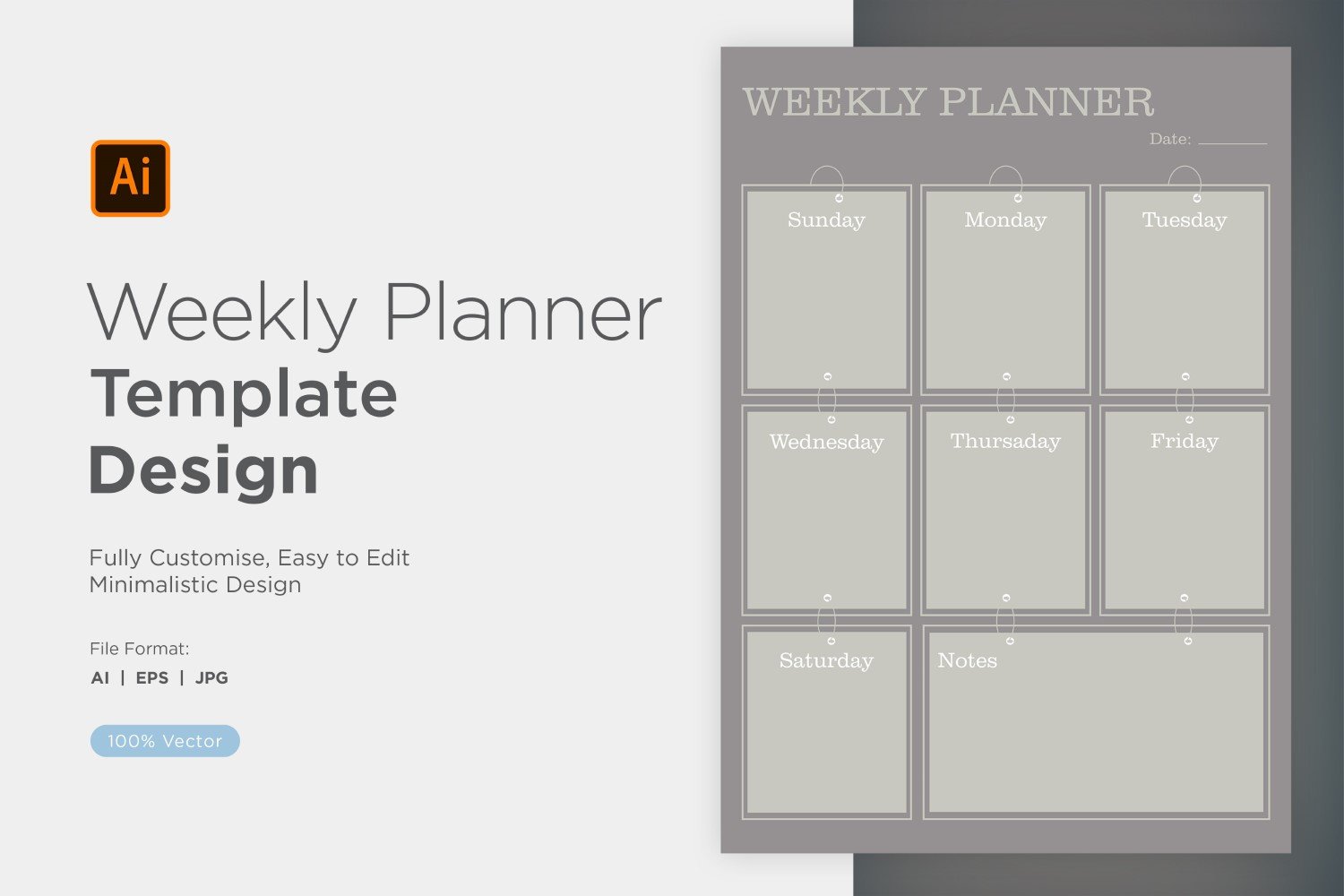 Weekly Planner Sheet Design - 46