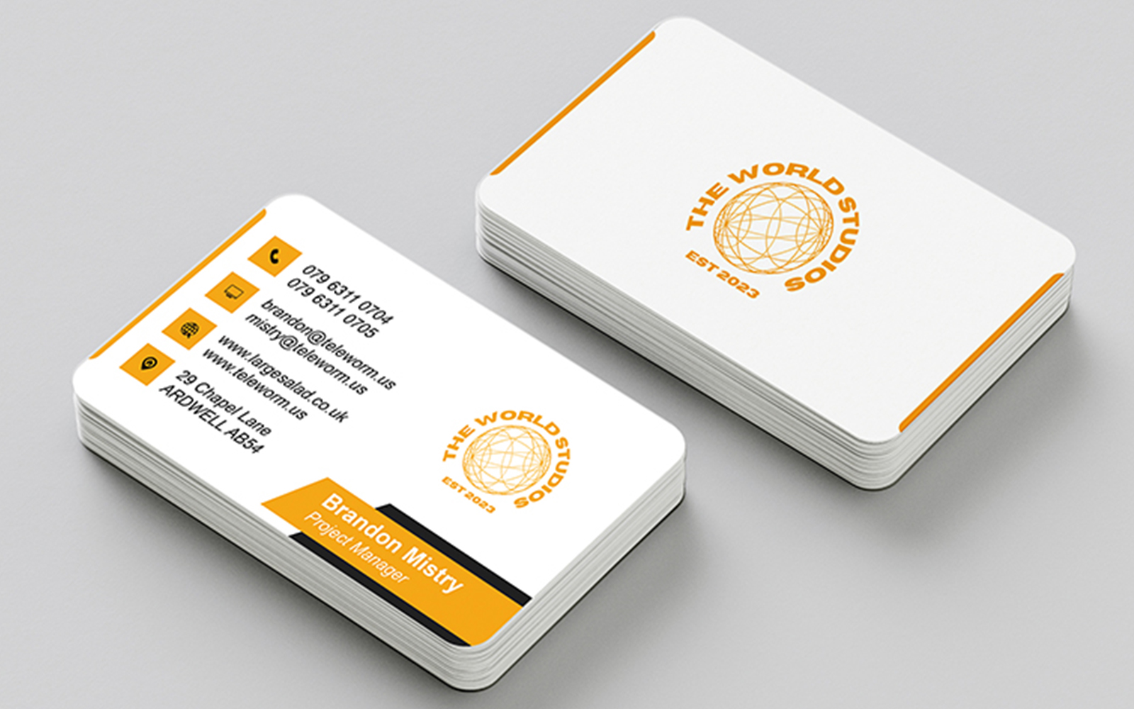 Stunning visiting Card - fully editable - Ready to Use - printable format