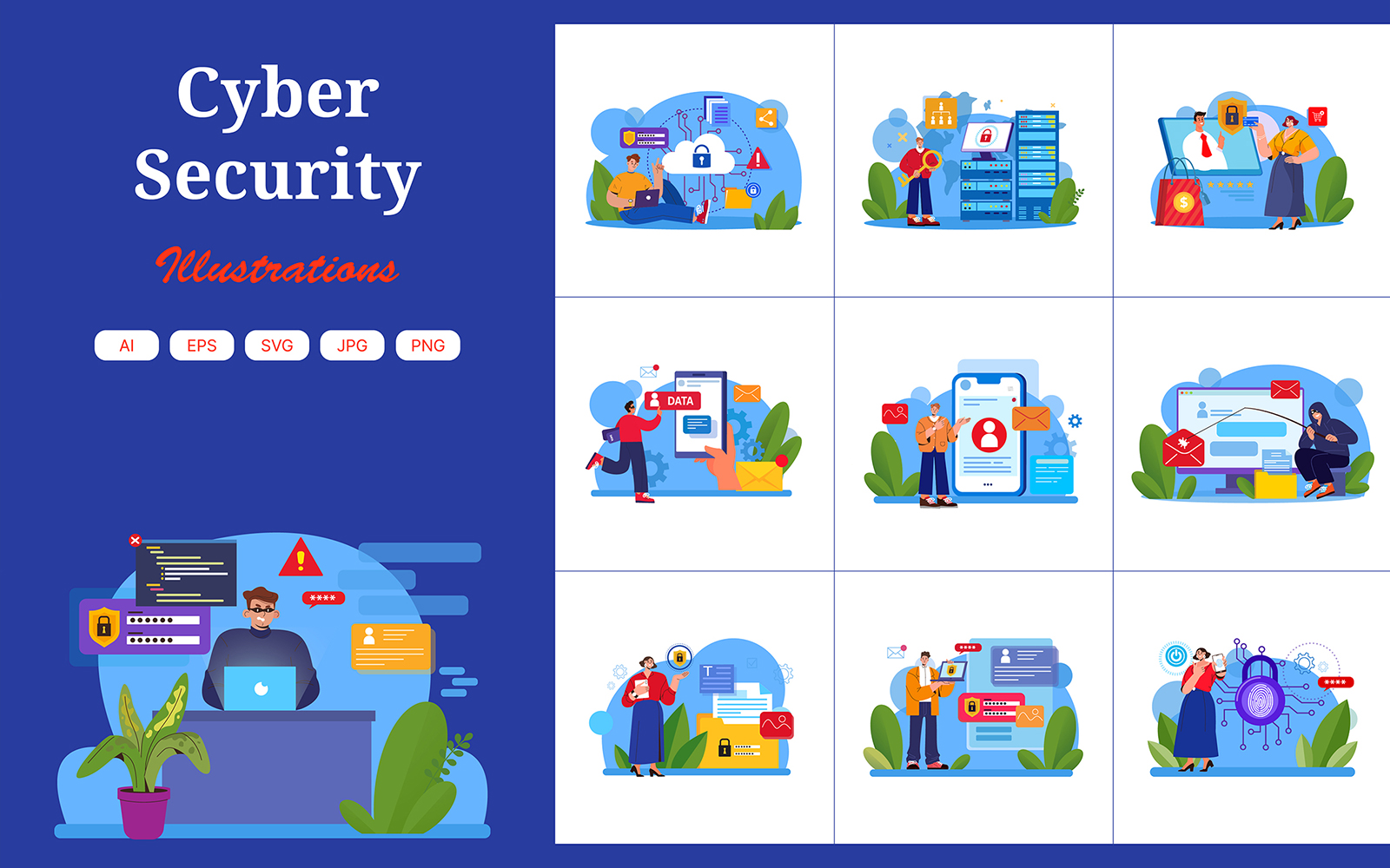 M492_ Cyber Security Illustration Pack