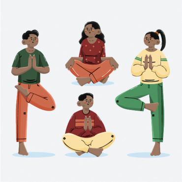 Meditating Meditation Illustrations Templates 357940