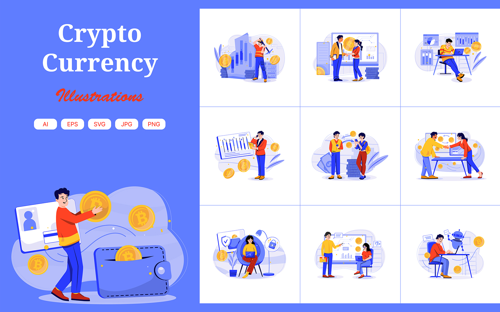 M523_ Cryptocurrency Illustration Pack